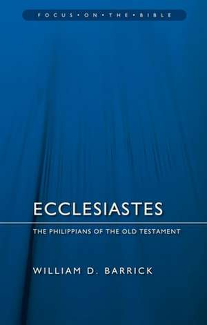 Ecclesiastes de William D Barrick