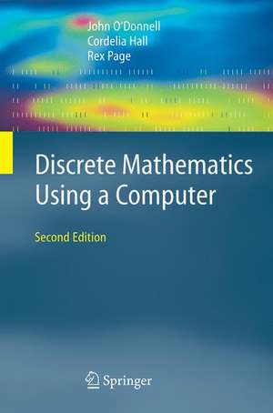 Discrete Mathematics Using a Computer de John O'Donnell