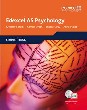 Edexcel AS Psychology Student Book + ActiveBook with CDROM de CHRISTINE BRAIN