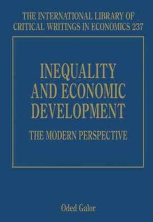 Inequality and Economic Development: The Modern Perspective de Oded Galor