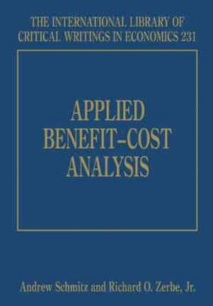 Applied Benefit–Cost Analysis de Andrew Schmitz