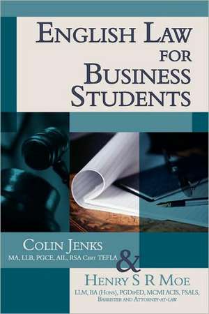 English Law for Business Students de Colin Jenkins