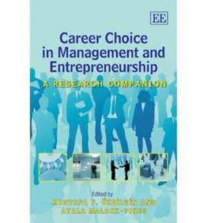 Career Choice in Management and Entrepreneurship – A Research Companion de Mustafa F. Özbilgin