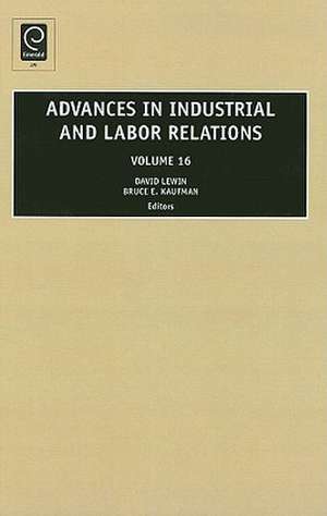 Advances in Industrial and Labor Relations de David Lewin