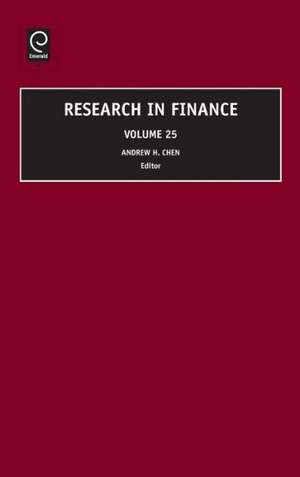 Research in Finance de Andrew H. Chen