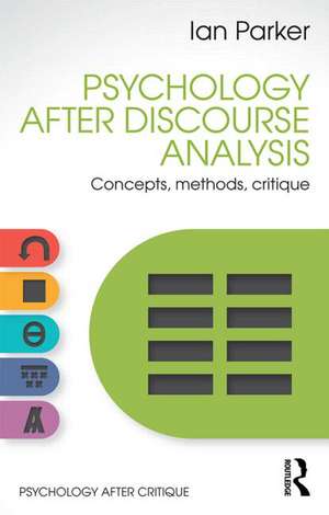 Psychology After Discourse Analysis: Concepts, methods, critique de Ian Parker