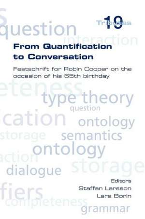 From Quantification to Conversation de Lars Borin