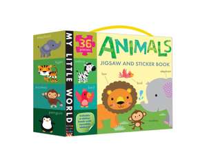 Animals Jigsaw and Sticker Book de Fhiona Galloway