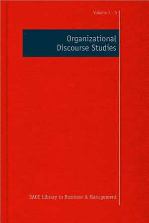 Organizational Discourse Studies de David Grant