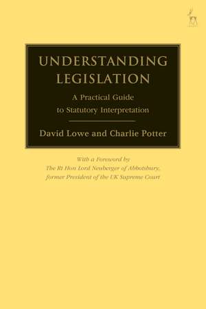 Understanding Legislation: A Practical Guide to Statutory Interpretation de David Lowe