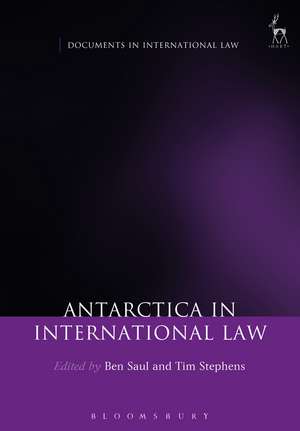 Antarctica in International Law de Dr Ben Saul