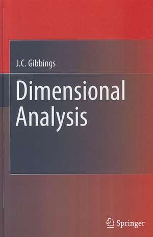 Dimensional Analysis de J.C. Gibbings