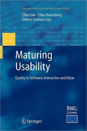 Maturing Usability: Quality in Software, Interaction and Value de Effie Lai-Chong Law