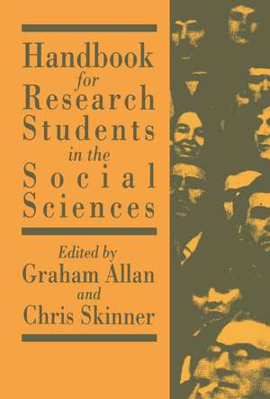 Handbook for Research Students in the Social Sciences de Graham Allan