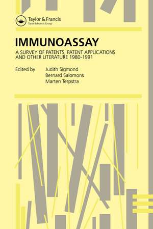 Immunoassay: A survey of patents, patent applications and other literature 1980-1991 de B. Salomons