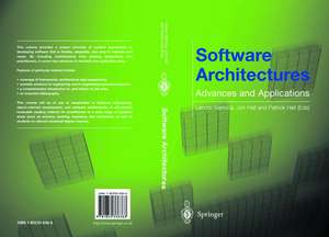 Software Architectures: Advances and Applications de Leonor Barroca