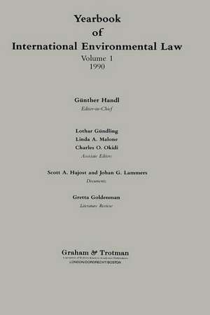 Yearbook of International Environmental Law, 1990 de Gunther Handl