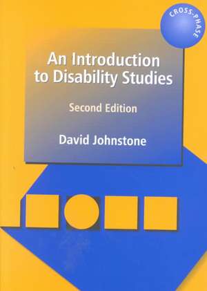 An Introduction to Disability Studies de David Johnstone