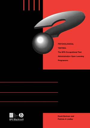 Psychological Testing de David Bartram