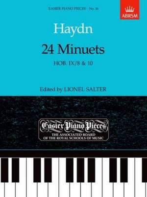 24 Minuets, Hob.IX/8 & 10: Easier Piano Pieces 16 de Joseph Haydn