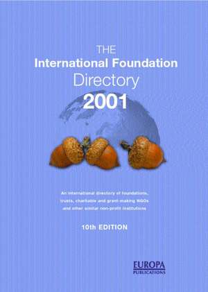 Intl Foundation Dir 2001 de Europa Publication