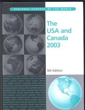 The USA and Canada 2003 de Europa Publications