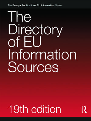 The Directory of EU Information Sources 2010 de Sheila Garrard