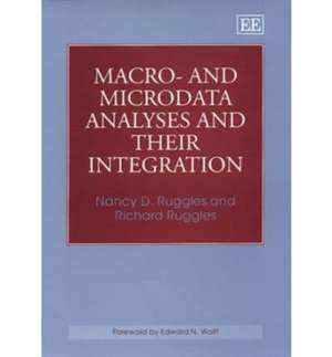 Macro– and MicroData Analyses and their Integration de Nancy D. Ruggles