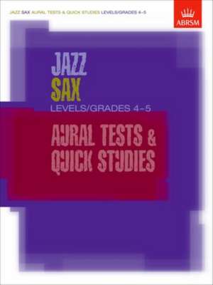 Jazz Alto Sax CD Level/Grade 5: North American edition de ABRSM