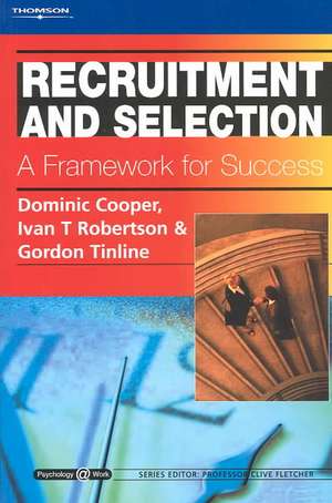 RECRUITMENT & SELECTION A FRAM de Gordon (Managing ConsultantRobertson Cooper Ltd) Tinline