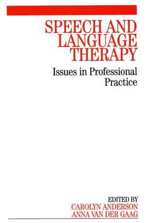 Speech and Language Therapy de Carolyn Anderson