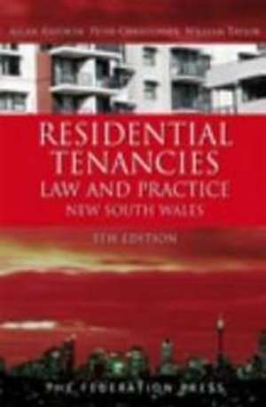 Residential Tenancies Law and Practice de Allan Anforth