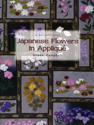 Japanese Flowers in Applique de Eileen Campbell