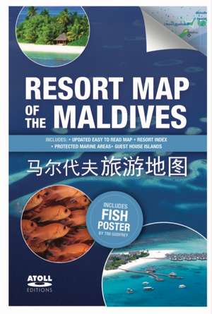 Resort Map of the Maldives de Tim Godfrey