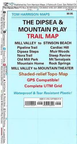 Dipsea-Mountain Play Trail Map de Tom Harrison