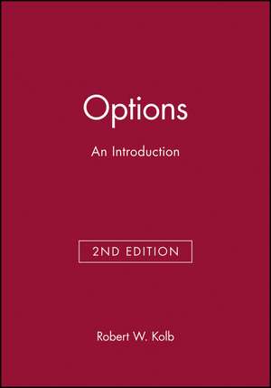 Options – An Introduction 2e de RW Kolb