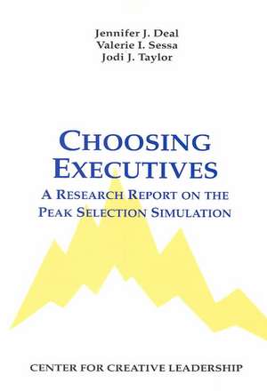 Choosing Executives de Jennifer J. Deal