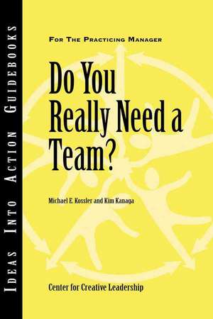 Do You Really Need a Team? de Center for Creative Leadership (CCL)