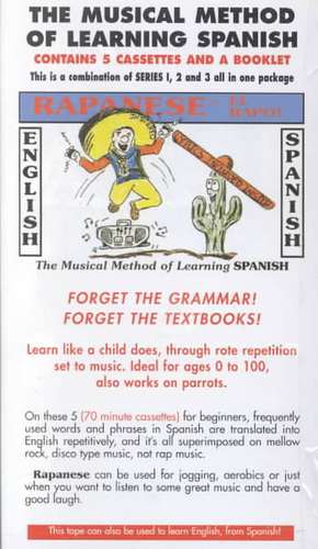 Rapanese Spanish Series,: The Musical Method of Learning Spanish Series, [With Booklet] de Robert D. D'Amours