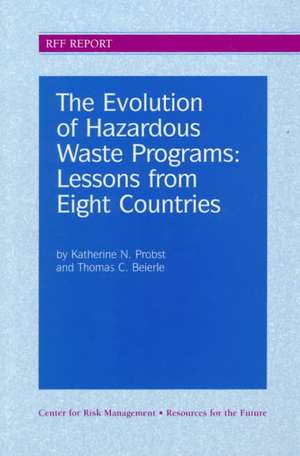 The Evolution of Hazardous Waste Programs de Katherine N. Probst