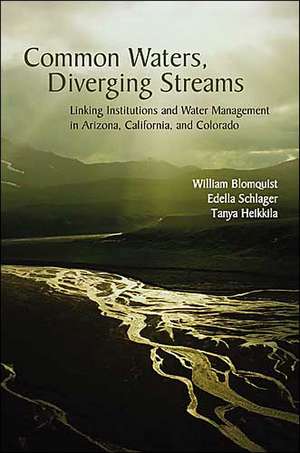 Common Waters, Diverging Streams: Linking Institutions and Water Management in Arizona, California, and Colorado de William Blomquist