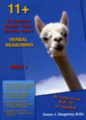 11+ 50-question Multiple Choice Practice Papers Verbal Reasoning Pack 1 de Susan J. Daughtrey