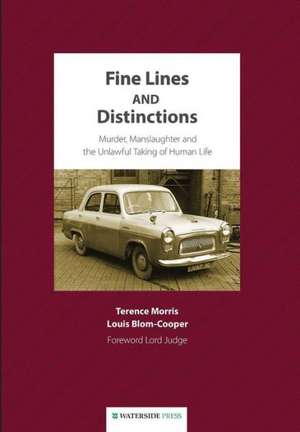 Fine Lines and Distinctions de Terence Morris