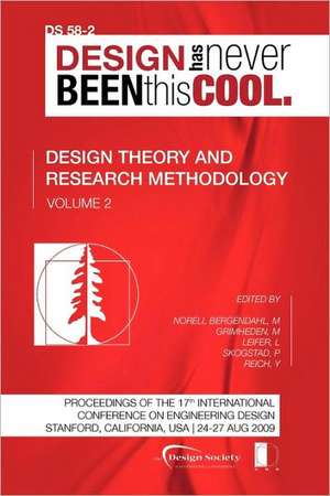 Proceedings of Iced'09, Volume 2, Design Theory and Research Methodology: Journey to the Voids de Martin Grimheden