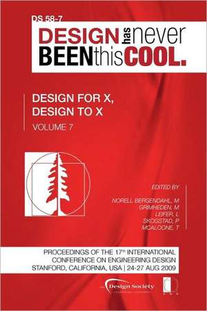 Proceedings of Iced'09, Volume 7, Design for X, Design to X: Journey to the Voids de Martin Grimheden