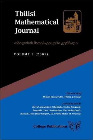 Tbilisi Mathematical Journal Volume 2 (2009) de Hvedri Inassaridze