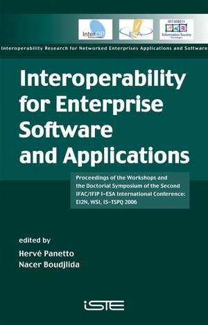 Interoperability for Enterprise Software and Applications de Hervé Panetto