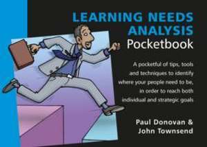 Townsend, P: Learning Needs Analysis Pocketbook de Paul Donovan & John Townsend