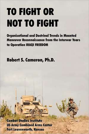 To Fight or Not to Fight? de Robert S. Cameron