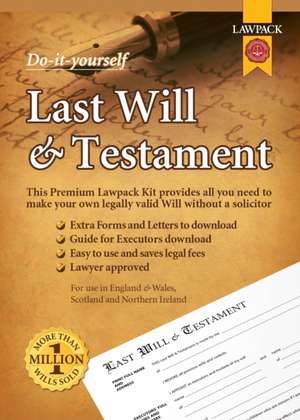 Rajah, E: Premium Last Will & Testament Kit de Lawpack